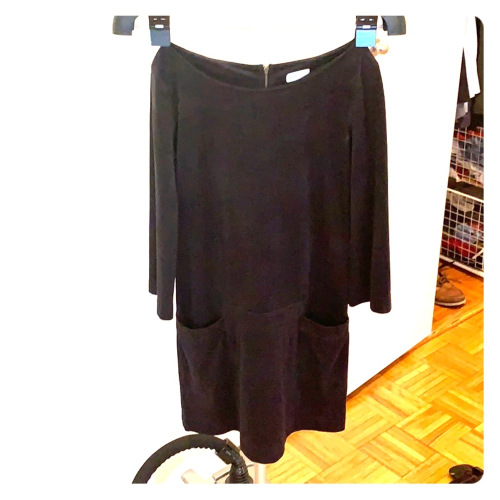 Little Suede Navy/Black Dress